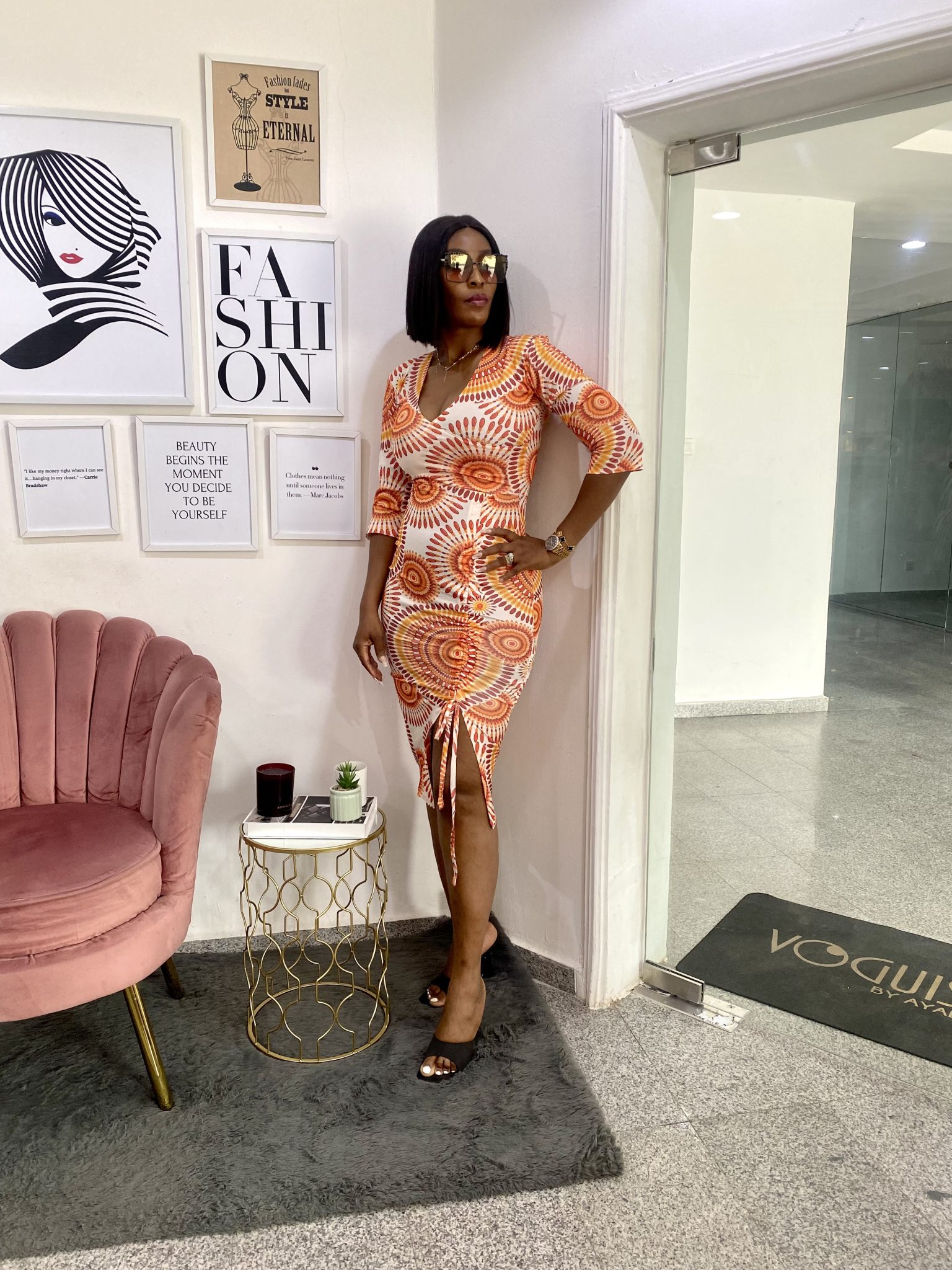 Hawaiian Draw String Dress