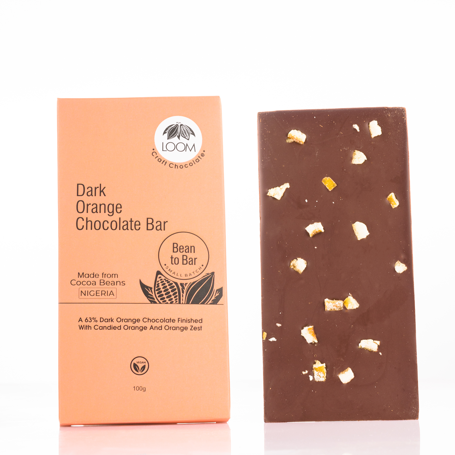 Dark Orange Chocolate Bar