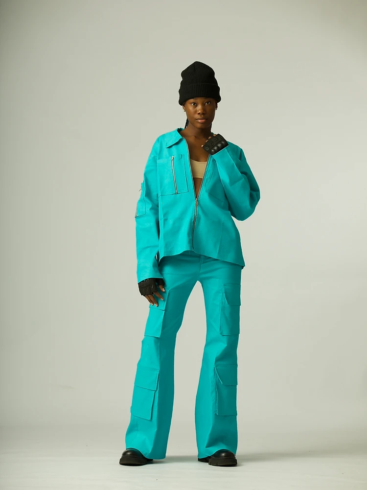 CYAN BLUE OUTFIT